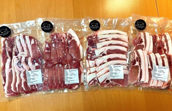 画像6: 【放牧豚】背ロース　スライス焼肉用　0.6kg（300g×２） (6)